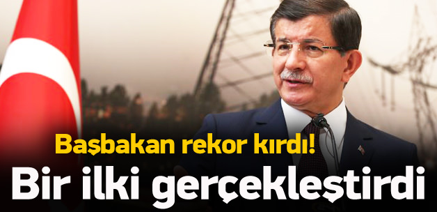 Başbakan Davutoğlu,  REKOR KIRILDI