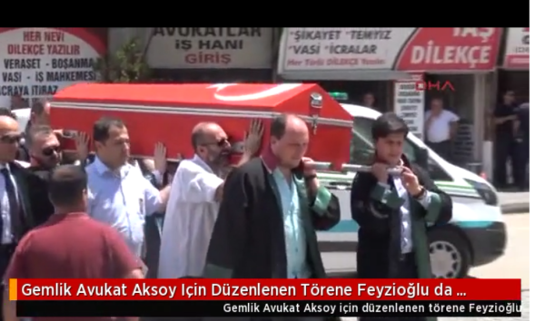 Gemlik Avukat Aksoy Için Düzenlenen Törene Feyzioğlu da Katıldı