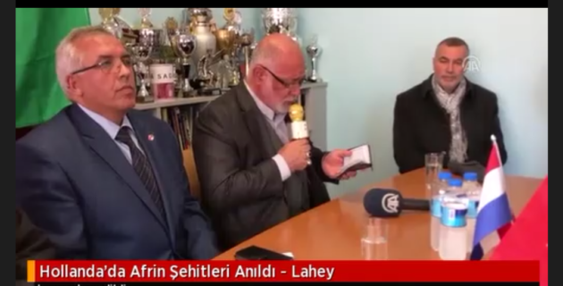 Hollanda’da Afrin Şehitleri Anıldı – Lahey