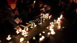 Hollanda’da “Suriye için ışık” gösterisi
