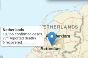 Hollanda’da Korona virüsü tespit edilenlerin sayısı 10 bini geçti!