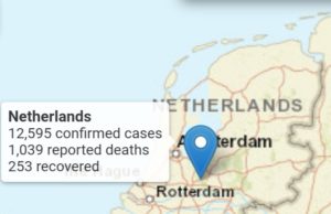 Hollanda’da Korona virüsünden hayatını kaybedenlerin sayısı bini geçti!