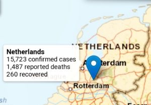 Hollanda’da Korona Virüsünden hayatını kaybedenlerin sayısı 1487’e yükseldi