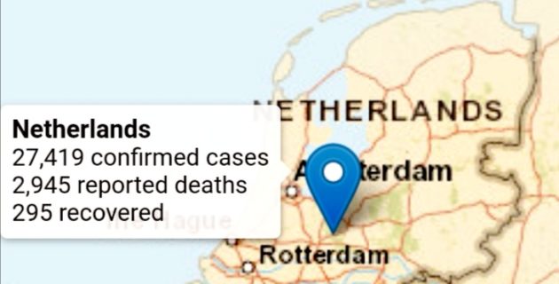 Hollanda’da Kovid-19’dan ölenlerin sayısı 2 bin 945’e yükseldi