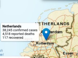 Hollanda’da son 24 saatte koronavirüsten 43 ölüm