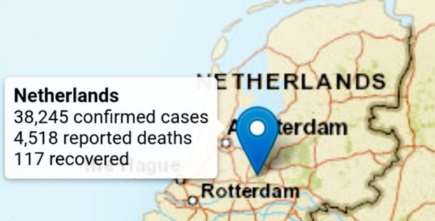 Hollanda’da son 24 saatte koronavirüsten 43 ölüm