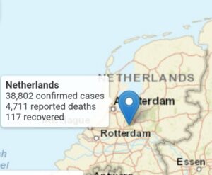 Hollanda’da Kovid-19 nedeniyle son 24 saat içinde 145 kisi öldü