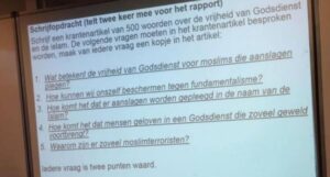 Hollanda’da bir  Lise sınavında Müslümanları hedef alan sorulara tepki