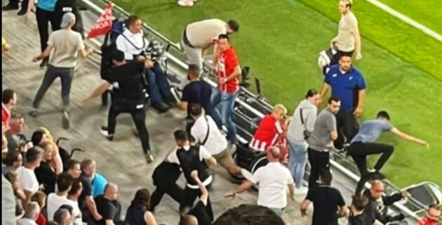 PSV-Galatasaray maçında ortalık karıştı! Galatasaray taraftarlarına çirkin saldırı