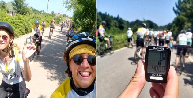 Hollandalı bisikletçiler 4000. kilometreyi Kocaeli’de pedalladı