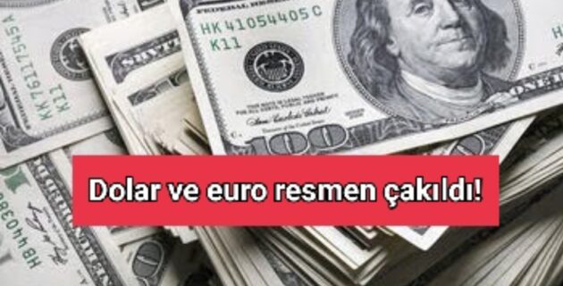 Dolar ve euro resmen çakıldı!