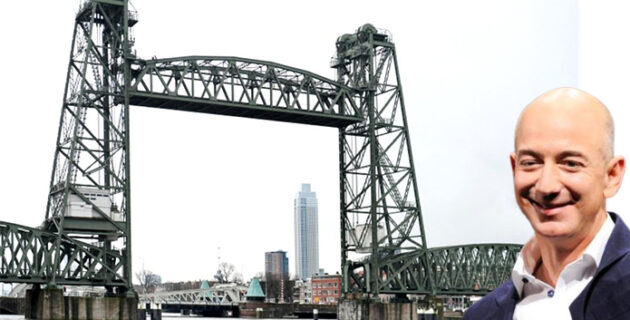 Bezos’un lüks yatı için Rotterdam’daki tarihi köprünün sökülmesi talebine tepki yağıyor