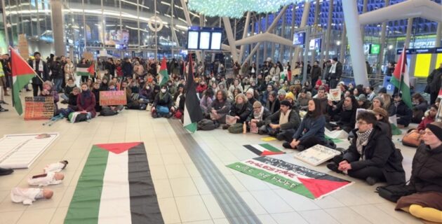 Hollanda’da Filistin’e Dayanışma Gösterisi: Oturma Eylemleri Düzenlendi