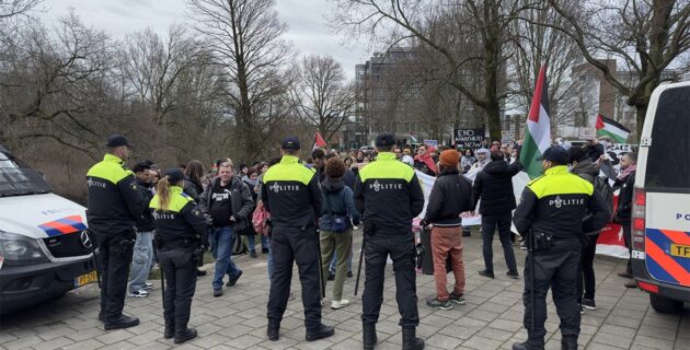 Hollanda’da Filistin’e destek gösterisine izin verilmedi